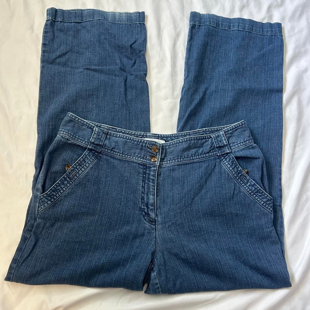 Vintage 90s Wide Leg Jeans Size 10